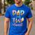 Dad Of The Two Sweet Birthday Girl Ice Cream Lovers 2nd Men's Casual T-Shirt Royal Blue