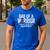 Dad Of a Warrior CHD Congenital Heart Defect Awareness CHD Men's Casual T-Shirt Royal Blue