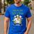 Dad Of The Wild One 1st Birthday Safari Family Matching Men's Casual T-Shirt Royal Blue