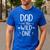Dad Of The Wild One Shirt 1st Birthday Safari Men's Casual T-Shirt Royal Blue