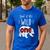 Dad Of The Wild One Shirt Bear Lumberjack 1st Birthday Tee Men's Casual T-Shirt Royal Blue