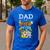 Dad Of The Wild Seven Animal Safari 7th Birthday Party Men's Casual T-Shirt Royal Blue