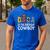 Dada 1st Birthday Cowboy Western Dada Birthday Boy Men's Casual T-Shirt Royal Blue