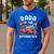 Dada Of The Birthday Boy Fire Truck Firefighter 1St Party Men's Casual T-Shirt Royal Blue