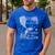 Dada Dad 1st Birthday Mermaid Oneder The Sea Family Matching Men's Casual T-Shirt Royal Blue