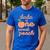 Dada Dad First Birthday One Sweet Peach Bday Family Matching Men's Casual T-Shirt Royal Blue