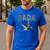 Dada Duck Hunting One Lucky Duck 1st Birthday Family Party Men's Casual T-Shirt Royal Blue