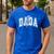 Dada Lightning Bolt Checkered Varsity Dad Men Father's Day Men's Casual T-Shirt Royal Blue Dada Lightning Bolt Checkered Varsity Dad Men Father's Day Men's Casual T-Shirt Royal Blue