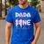 Dada Of Little Miss Onederful First Birthday Girl Bow Men's Casual T-Shirt Royal Blue