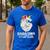 Dadacorn Muscle Dad Unicorn Fathers Day Men's Casual T-Shirt Royal Blue