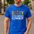 Daddy 1st Birthday Cowboy Western Daddy Birthday Boy Men's Casual T-Shirt Royal Blue