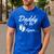 Daddy To Be Again Soon To Be Dad Shirt Men's Casual T-Shirt Royal Blue