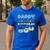 Daddy Of The Bday Boy Blue Dog Theme Party Family Matching Men's Casual T-Shirt Royal Blue