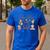 Daddy Can Bearly Wait Bear Gender Neutral Boy Baby Shower Men's Casual T-Shirt Royal Blue