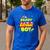 Daddy Of The Birthday Astronaut Boy Outer Space Theme Party Men's Casual T-Shirt Royal Blue