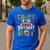 Daddy Of The Birthday Boy Game Day Football Men's Casual T-Shirt Royal Blue