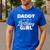 Daddy Of The Birthday Daughter Girl Matching Family For Dad Men's Casual T-Shirt Royal Blue