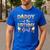 Daddy Of The Birthday Girl Ice Cream Lover Party Men's Casual T-Shirt Royal Blue