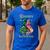 Daddy Of The Birthday Girl Pink And Green Family Matching Men's Casual T-Shirt Royal Blue