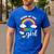 Daddy Of The Birthday Girl Rainbow B-Day Matching Family Men's Casual T-Shirt Royal Blue