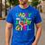Daddy Of The Birthday Girl Retro 80's Party Men's Casual T-Shirt Royal Blue
