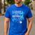 Daddy Of The Birthday Mermaid Family Matching Dad Papa Men's Casual T-Shirt Royal Blue