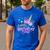Daddy Of The Birthday Princess Girl Dad Unicorn Bday Party Men's Casual T-Shirt Royal Blue
