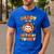Daddy Of The Birthday Turkey Family 1st Birthday Boy Men's Casual T-Shirt Royal Blue
