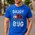 Daddy Bug Ladybug Lover Cute Dad Small Men's Casual T-Shirt Royal Blue