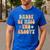 Daddy Dad Two Groovy Second Birthday Retro 2nd Bday Party Men's Casual T-Shirt Royal Blue
