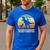 Daddy Dinosaur Daddysaurus 2 Kids For Dad Men's Casual T-Shirt Royal Blue