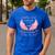 Daddy Girl I Used To Be His Angel Now He Is Mine Men's Casual T-Shirt Royal Blue