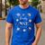Daddy Houston We Have One Year Old Space Theme 1st Birthday Men's Casual T-Shirt Royal Blue