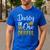 Daddy Of Mr Onederful 1st Birthday Father's Day First Daddy Men's Casual T-Shirt Royal Blue