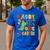 Daddy Of The One-A-Saurus 1St Birthday Boy Dinosaur Men's Casual T-Shirt Royal Blue