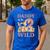 Daddy Of The Two Wild Zoo 2nd Birthday Safari Jungle Animal Men's Casual T-Shirt Royal Blue