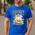 Daddy Of The Wild One 1St Birthday Kids Safari Jungle Men's Casual T-Shirt Royal Blue