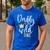 Daddy Of The Wild One Shirt 1st Birthday First Thing Dad Tee Men's Casual T-Shirt Royal Blue