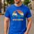 Daddysaurus Dad T Rex Dinosaur Men Men's Casual T-Shirt Royal Blue
