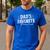 Dad's Favorite Men's Casual T-Shirt Royal Blue
