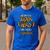 My Dads a Superhero Shirt Cool Kids T Shirt Men's Casual T-Shirt Royal Blue