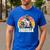 Dadzilla The Rad Dad Kaiju Vibes Men's Casual T-Shirt Royal Blue