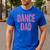 Dance Dad Pink Matching Parents Men's Casual T-Shirt Royal Blue