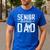 Dance Senior Dad Of A Senior Dancer Father 2026 Men's Casual T-Shirt Royal Blue