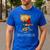 Daniel And Dad Tiger Dark Shirt Men's Casual T-Shirt Royal Blue