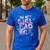In My Daughter Era Dad Life Soft Pastel Pride Theme Men's Casual T-Shirt Royal Blue