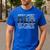 Deputy Sheriff Dad Much Cooler Fathers Day Thin Blue Line Men's Casual T-Shirt Royal Blue