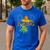 Disney The Lion King Dad Is King Mufasa & Simba Father's Day Men's Casual T-Shirt Royal Blue
