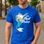 Disney The Little Mermaid King Triton Dad Men's Casual T-Shirt Royal Blue Disney The Little Mermaid King Triton Dad Men's Casual T-Shirt Royal Blue