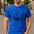 Disney Mickey And Friends Dad Mickey Ears Outline Logo Men's Casual T-Shirt Royal Blue